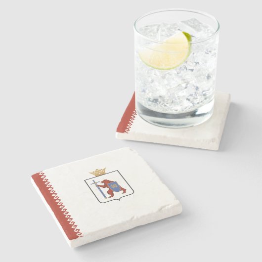 Mari El Flag Steinuntersetzer (Seitenansicht)