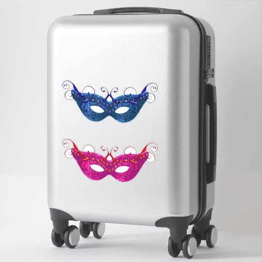 Mari Gras Beaded Masks Aufkleber (Koffer)