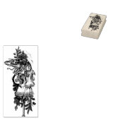 Mari Lwyd art Briefmarke von Grim Gummistempel (Stempel)