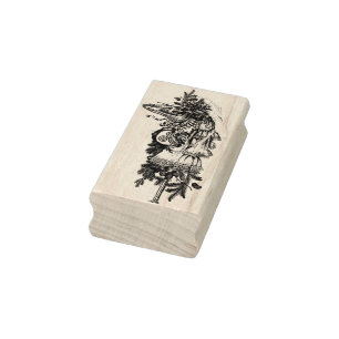 Mari Lwyd art Briefmarke von Grim Gummistempel