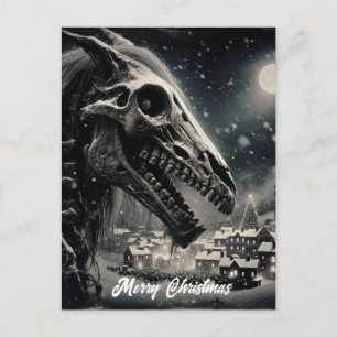 Mari Lwyd frohe Weihnachten Postkarte