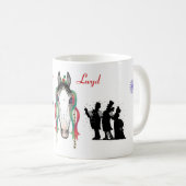Mari Lwyd Kaffeetasse (VorderseiteRechts)
