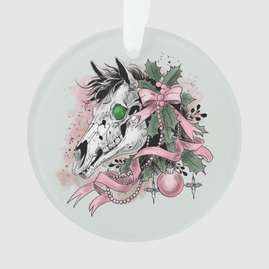 Mari Lwyd Ornament (Vorderseite)