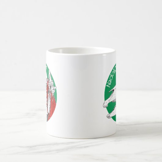 Mari Lwyd Welsh Christmas Kaffeetasse (Mittel)
