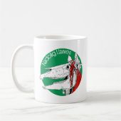 Mari Lwyd Welsh Christmas Kaffeetasse (Links)