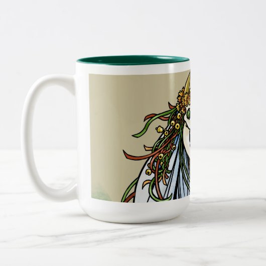 Mari Lwyd Zweifarbige Tasse (Links)