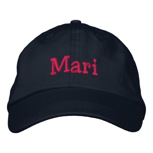 Mari Name bestickt Baseball Cap Bestickte Baseballkappe (Vorderseite)