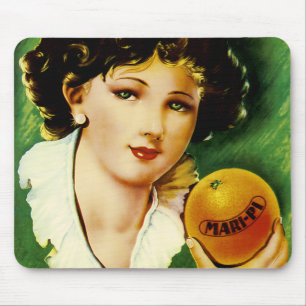 Mari Pi Orange Mousepad