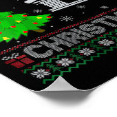 Mari Tech Xmas Tree Lighting Ugly Christmas Poster (Ecke)