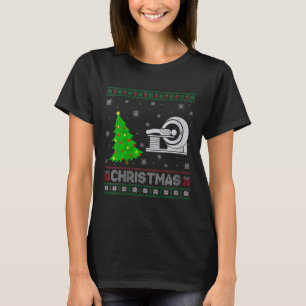 Mari Tech Xmas Tree Lighting Ugly Christmas T-Shirt