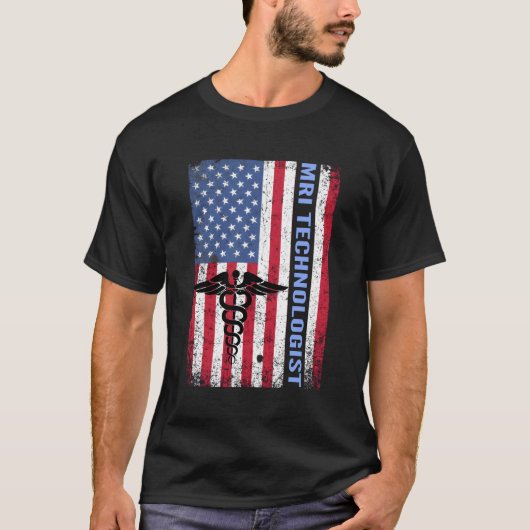 Mari Technologist Xray Tech Us Flag Labrador T-Shirt (Vorderseite)