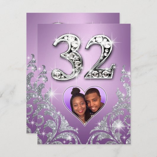 Mari-Tischkarte Nr. 32 Einladung (Vorne/Hinten)