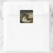 Maria, 'A Sentimental Journey' Quadratischer Aufkleber (Tasche)