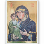 Maria Advocata Nostra Icon Aufkleber (Vorderseite)