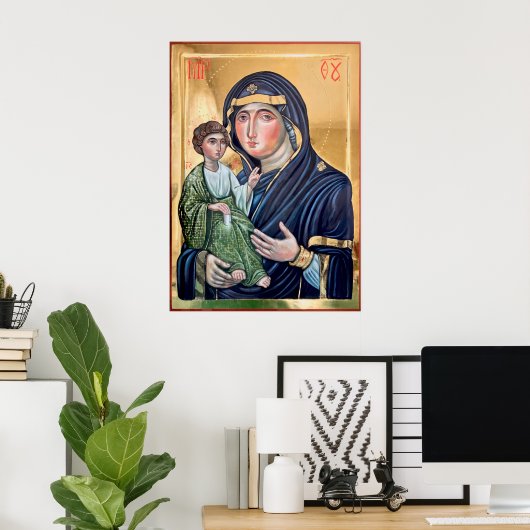 Maria Advocata Nostra Ikone Poster (Heimbüro)