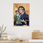 Maria Advocata Nostra Ikone Poster (Küche)