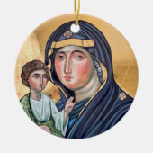 Maria Advocata Nostra Keramik Ornament (Vorne)