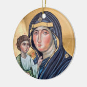 Maria Advocata Nostra Keramik Ornament (Links)