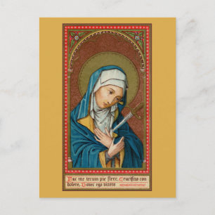 Maria als Mater Dolorosa (Mutter der Schmerzen) (S Postkarte