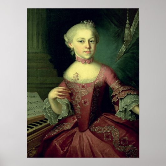 Maria-Anna Mozart, genannt "Nannerl" Poster (Vorne)