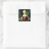Maria-Anna Mozart, genannt "Nannerl" Quadratischer Aufkleber (Tasche)