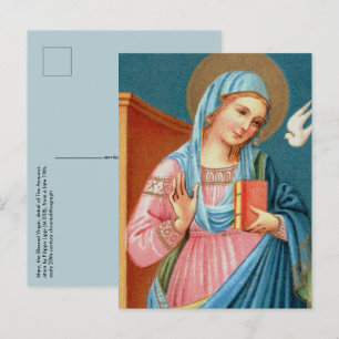 Maria, aus F. Lippis Verkündigung (Detail; M 038) Postkarte