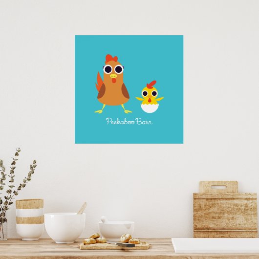 Maria & Bandit Die Hühner Poster (Küche)