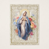 Maria Beerdigungskarte der religiösen Jungfrau (Vorderseite)