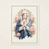 Maria Beerdigungskarte der religiösen Jungfrau (Vorderseite)