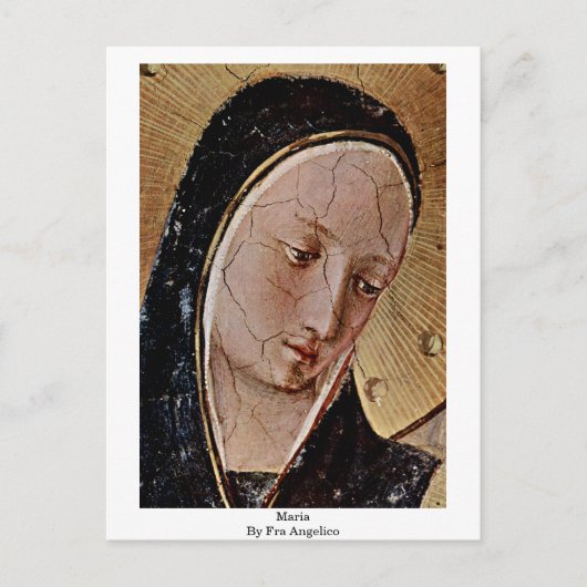 Maria By Fra Angelico Postkarte (Vorderseite)