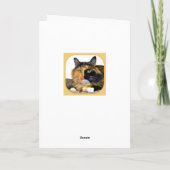 Maria Calico Kitten Happy Birthday Card Karte (Rückseite)