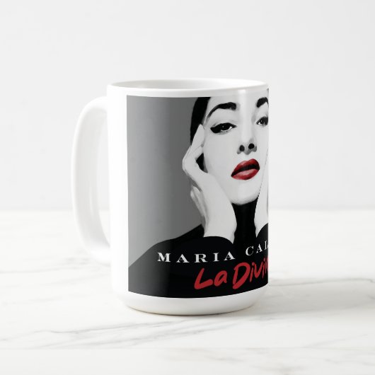 Maria Callas Tasse (Vorderseite Links)