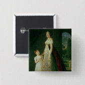 Maria Carolina Bonaparte, Königin von Neapel Button (Vorne & Hinten)