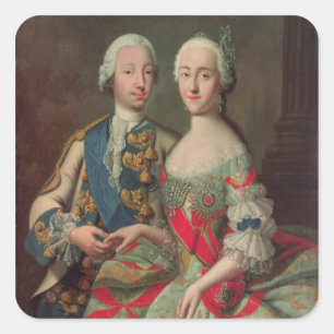 Maria Caroline von Österreich Quadratischer Aufkleber