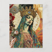 Maria Collage Postkarte (Vorderseite)
