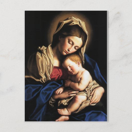 Maria e o menino Jesus Postkarte (Vorderseite)