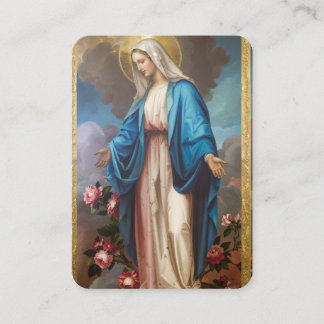 Maria-Gebetskarte Katholische Gedenk-Gebetskarte Visitenkarte