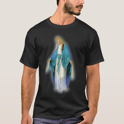 Maria, gesegnete katholische Mutter T-Shirt (Vorderseite)