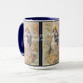 Maria, Gesegnete Mutter. Gebetsbecher Tasse (Vorderseite Links)