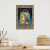 Maria hält das Jesuskind Poster (Küche)