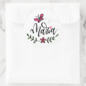 Maria, handschriftlich runder aufkleber (Tasche)