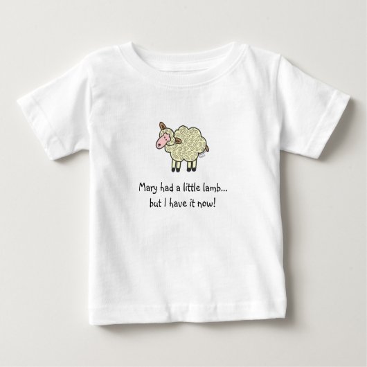 Maria hatte ein kleines Lamm... Baby T-shirt (Vorderseite)