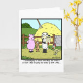 Maria hatte ein kleines Lamm... Karte (Gelbe Blume)