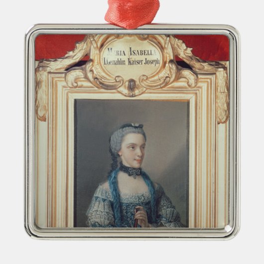 Maria Isabella von Parma Silbernes Ornament (Vorne)