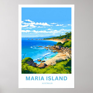 Maria Island Australia Reisen Print Poster