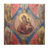 Maria, Jesus und Engel Fliese (Vorderseite)