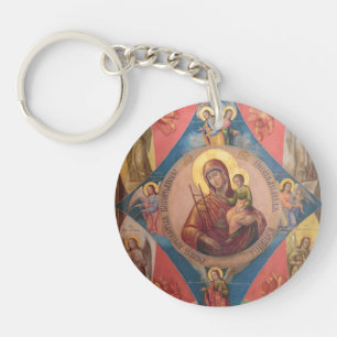 Maria, Jesus und Engel Schlüsselanhänger