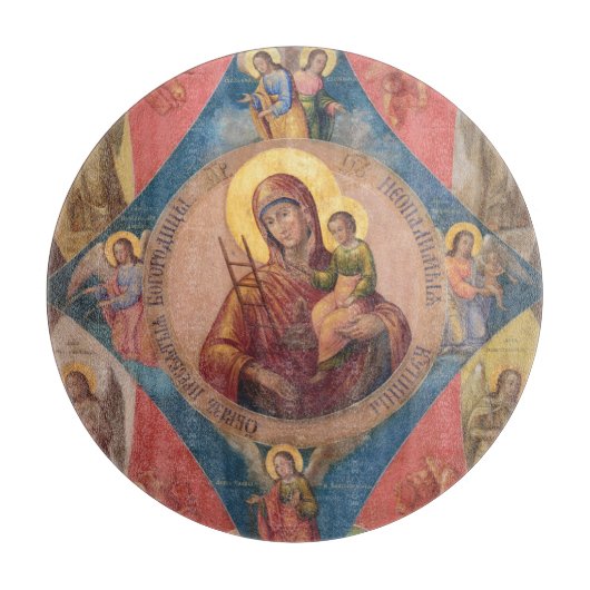 Maria, Jesus und Engel Schneidebrett (Vorderseite)