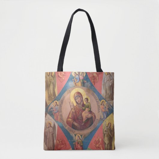 Maria, Jesus und Engel Tasche (Vorderseite)