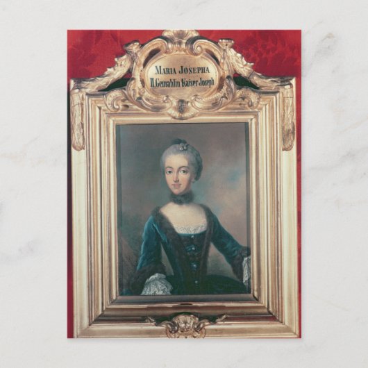 Maria Josepha von Bayern zweite Ehefrau Joseph Postkarte (Vorderseite)